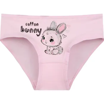 Dívčí spodní prádlo Donella Dětské kalhotky Bunny - vyp Barva: Růžová, Velikost: 4/5