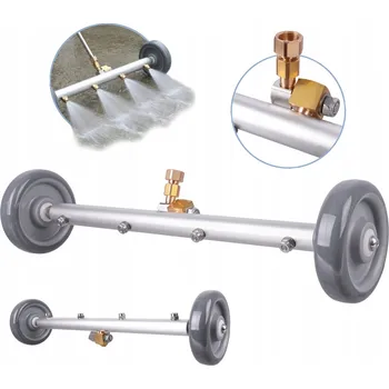 Příslušenství pro vysokotlaký čistič Splachovací lišta pro Karcher HD HDS M18, 3 trysky, kola, čištění dlažby a betonu