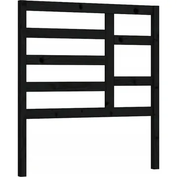 VidaXL Čelo postele, černá, 96x4x104 cm, masivní