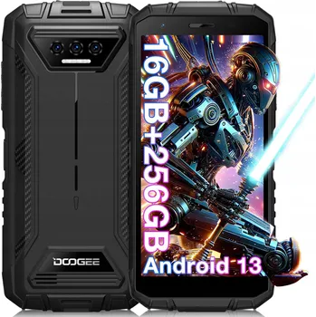 Mobilní telefon DooGee S41Max Chytrý telefon 16GB/256GB 5,5" IPS HD+ displej 6300mAh baterie Android 13 NFC OTG 4G