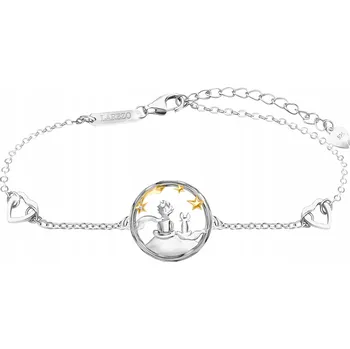 Náramek Stříbrný náramek Larezo Malý Princ ryzost 925 se zirkonem, 19,00 cm