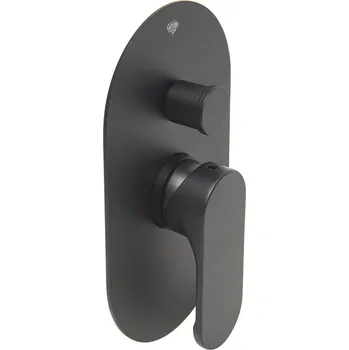 Sprchová a vanová baterie SAT Fusion včetně podomítkového tělesa matná černá SATBSFU215CPC