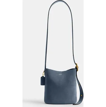 Kabelka Semišová kabelka Coach Suede Bleecker Bucket 21 CCW84 modrá 55X, vel. ONE SIZE
