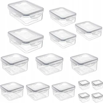 Dóza na potraviny LUNCHBOX SADA 15 KS PLASTOVÝCH HERMETICKÝCH BOXŮ NA POTRAVINY