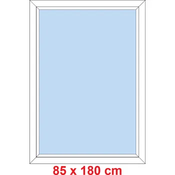 Okno Soft Plastové okno 85x180 cm, FIX neotevíravé