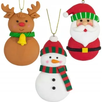 Vánoční dekorace VÁNOČNÍ OZDOBY Z HLÍNY – 3 VARIANTY NA VÝBĚR, ESTETICKÉ
