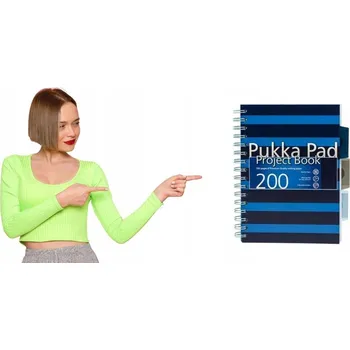 Sešit Sešit A5 s mřížkou Pukka Pad, 200 listů