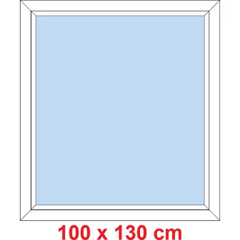 Okno Soft Plastové okno 100x130 cm, FIX neotevíravé