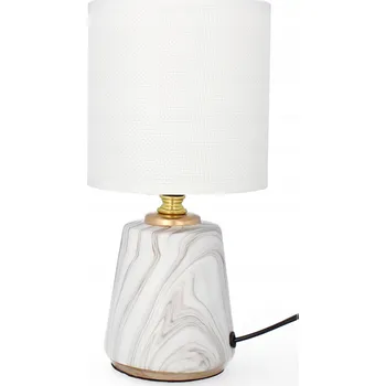 Lampička LUXUSNÍ KERAMICKÁ LAMPA LIVELLO 26,5 CM BÍLÁ NOČNÍ LAMPA SE KABELEM