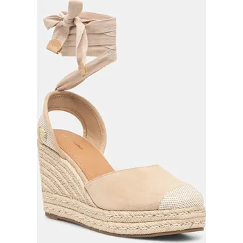 Dámské polobotky Espadrilky U.S. Polo Assn. STEFY béžová barva, na klínku, STEFY001W/5HT2 STEFY001W.5HT2 80X, EUR 40