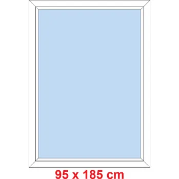 Okno Soft Plastové okno 95x185 cm, FIX neotevíravé
