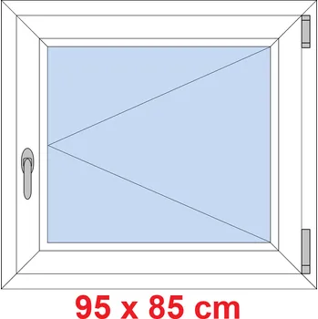 Okno Soft Plastové okno 95x85 cm, otevíravé