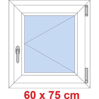 Okno Soft Plastové okno 60x75 cm, otevíravé