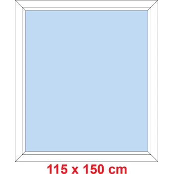 Okno Soft Plastové okno 115x150 cm, FIX neotevíravé
