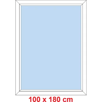Okno Soft Plastové okno 100x180 cm, FIX neotevíravé