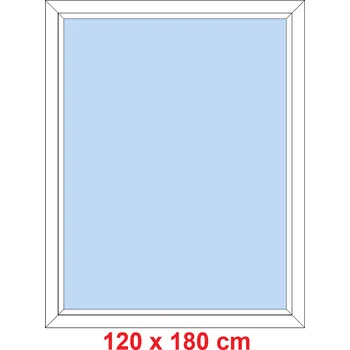 Okno Soft Plastové okno 120x180 cm, FIX neotevíravé