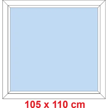 Okno Soft Plastové okno 105x110 cm, FIX neotevíravé