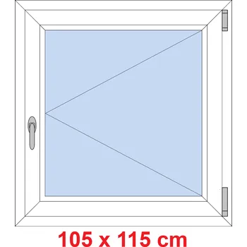 Okno Soft Plastové okno 105x115 cm, otevíravé
