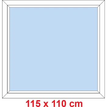 Okno Soft Plastové okno 115x110 cm, FIX neotevíravé