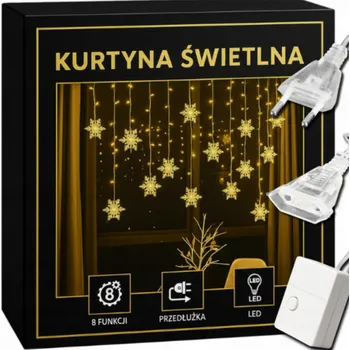 Vánoční dekorace SVĚTELNÝ ZÁVĚS LED 3M VÁNOČNÍ SVĚTÝLKA GIRLANDA NA OKNO STROMEČEK