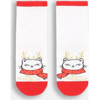 Dívčí oblečení Vánoční Dětské Ponožky Bílé 023/026 Coccodrillo ZC4