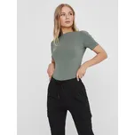 Zelené dámské basic tričko VERO MODA Panda - Dámské Vero Moda kaki 2130773