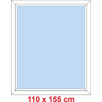 Okno Soft Plastové okno 110x155 cm, FIX neotevíravé