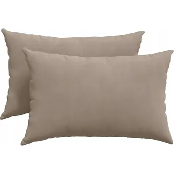 Polštář Pohovkové polštáře 2 pcs Taupe 60 x 40 cm textil