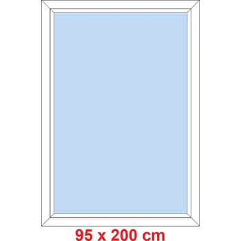 Okno Soft Plastové okno 95x200 cm, FIX neotevíravé