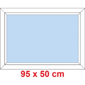 Okno Soft Plastové okno 95x50 cm, FIX neotevíravé