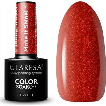 Lak na nehty Hybridní lak barevný lak Claresa MAKE IT SHINE 3 5 ml