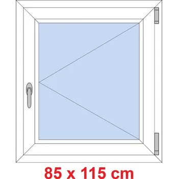 Okno Soft Plastové okno 85x115 cm, otevíravé
