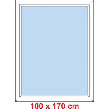 Okno Soft Plastové okno 100x170 cm, FIX neotevíravé