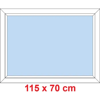 Okno Soft Plastové okno 115x70 cm, FIX neotevíravé