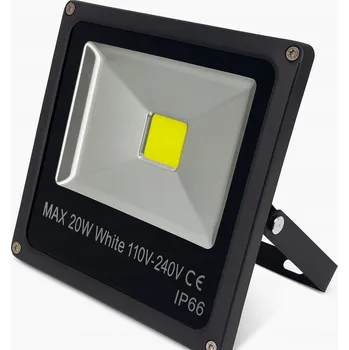 LED Reflektor 20W Stříbrný - Venkovní Zahradní Osvětlení IP66