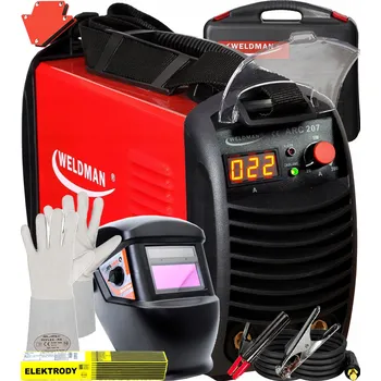 Svářečka Invertorová svářečka Weldman 20-200 A 230 V 7,2 kVA