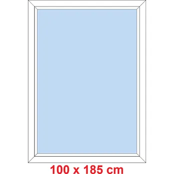Okno Soft Plastové okno 100x185 cm, FIX neotevíravé