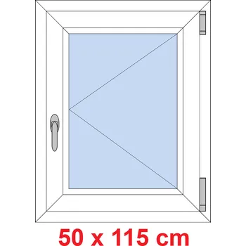Okno Soft Plastové okno 50x115 cm, otevíravé