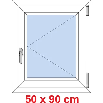 Okno Soft Plastové okno 50x90 cm, otevíravé