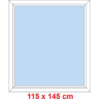 Okno Soft Plastové okno 115x145 cm, FIX neotevíravé
