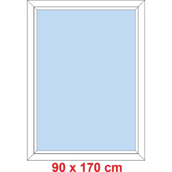 Okno Soft Plastové okno 90x170 cm, FIX neotevíravé