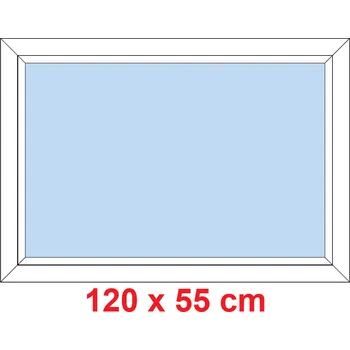 Okno Soft Plastové okno 120x55 cm, FIX neotevíravé