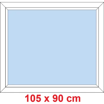 Okno Soft Plastové okno 105x90 cm, FIX neotevíravé