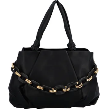 Kabelka Designová dámská kabelka s řetězem Maria C. černá