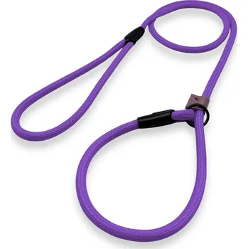 Vodítko pro psa PafDog® Výcvikové stahovací vodítko 2v1 8 mm, 7 délek, extra pevné, fialové DÉLKA VODÍTKA: 1 metr