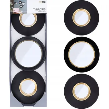 Zrcadlo Zrcadlo Cadro nástěnné kulaté rám plast 255 x 255 mm