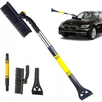 Autoškrabka MULTIFUNKČNÍ KARTÁČ NA ODSTRAŇOVÁNÍ SNĚHU ŠKRABKA NA OKNA TELESKOPICKÁ 64-80CM