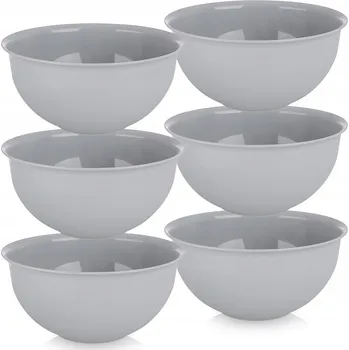 6x PLASTOVÉ Misky misky opakovaně použitelné turistické piknikové 500 ml