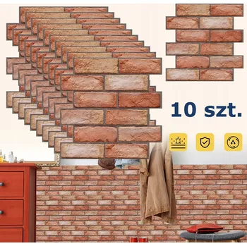 Fototapeta SAMOLEPÍCÍ TAPETA VZHLED KAMENE ČERVENÁ DO KUCHYNĚ NA ZADNÍ STĚNU, 30*30CM