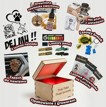 Vůně do auta Personalizovaná Sada Box, Medvídek Pilot a Kompletní Vůně do Auta